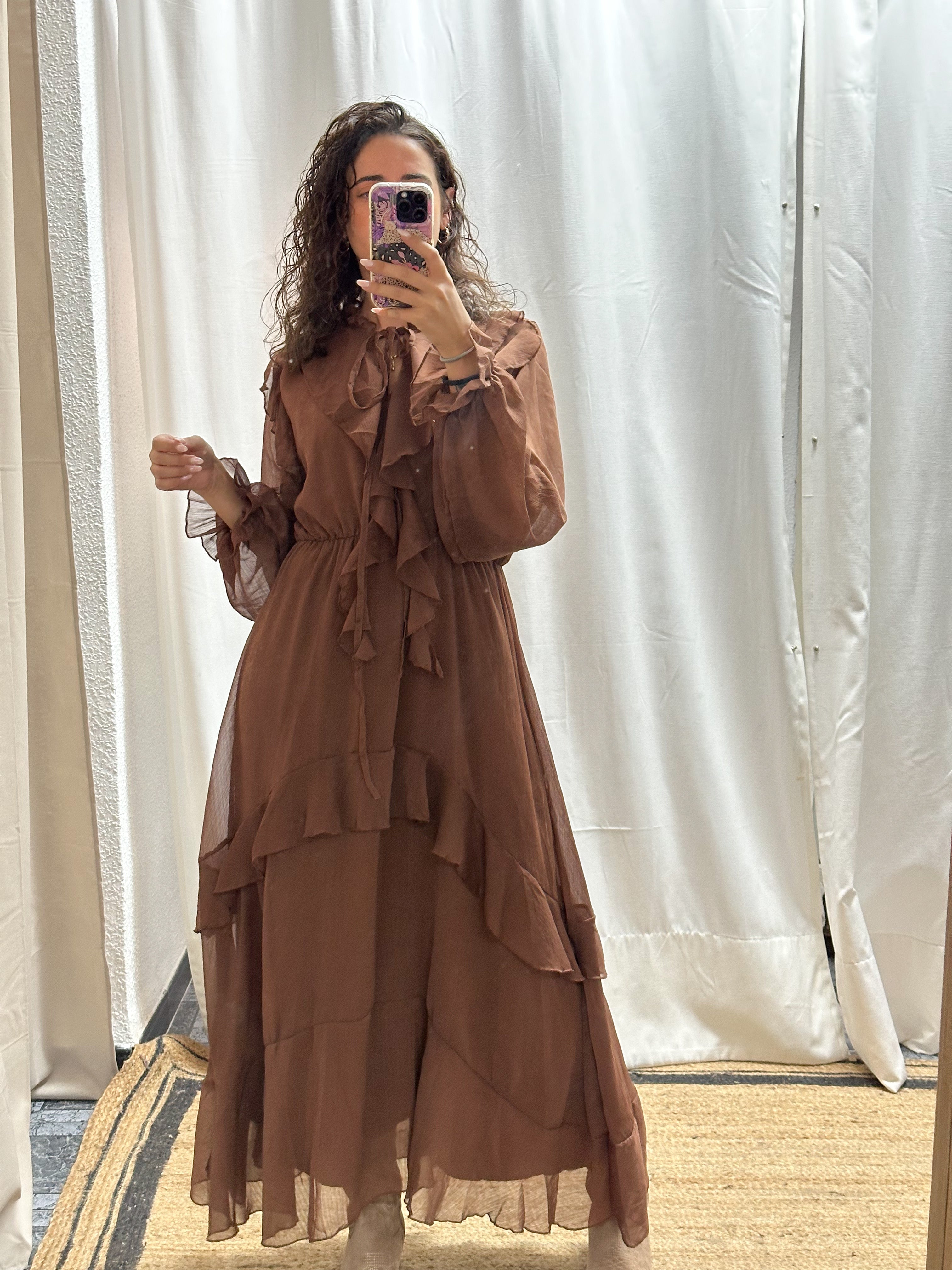 VESTIDO BOHO CHOCOLATE
