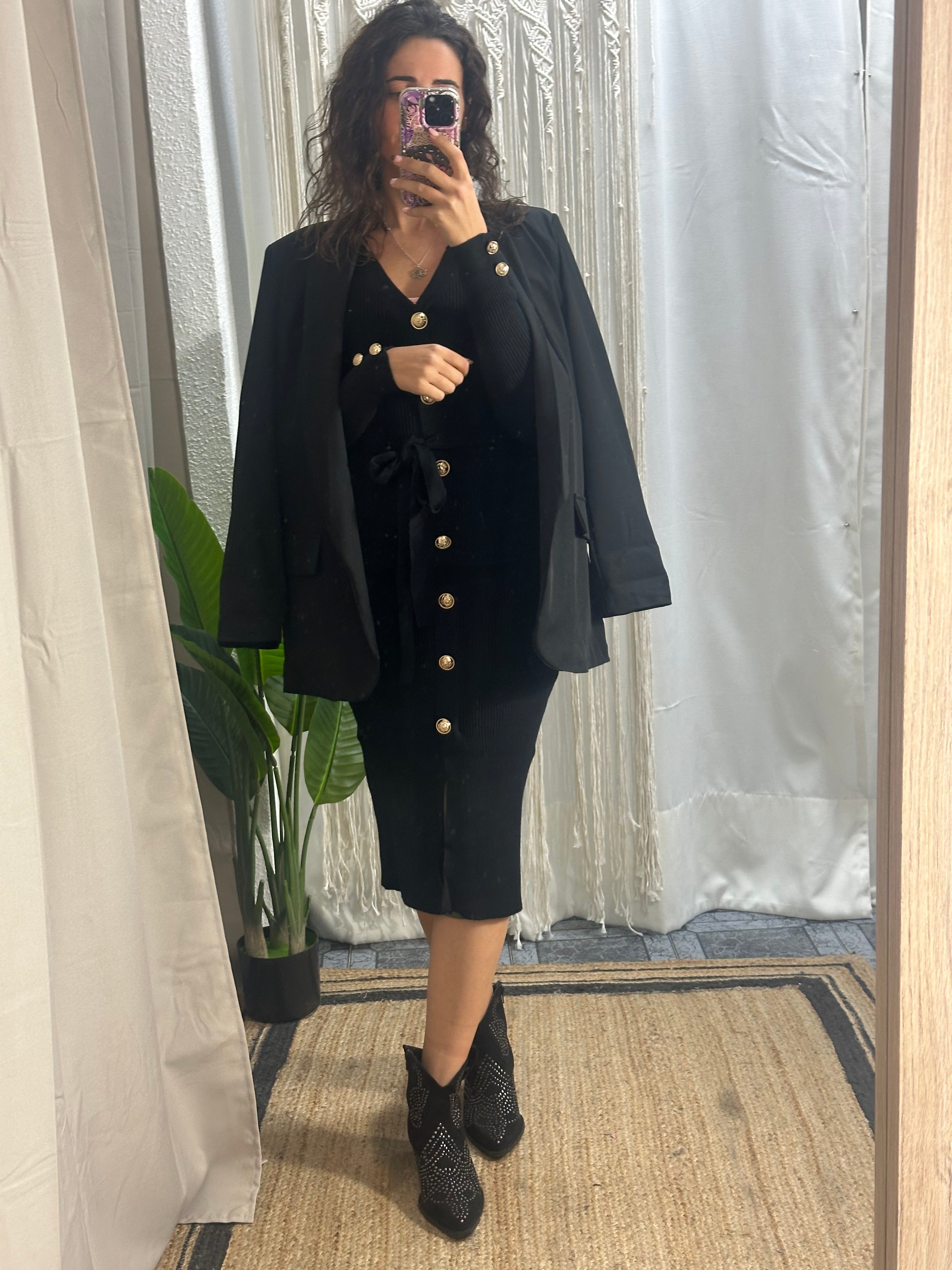 VESTIDO CANALÉ BOTONES