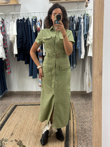 VESTIDO SAFARI VERDE