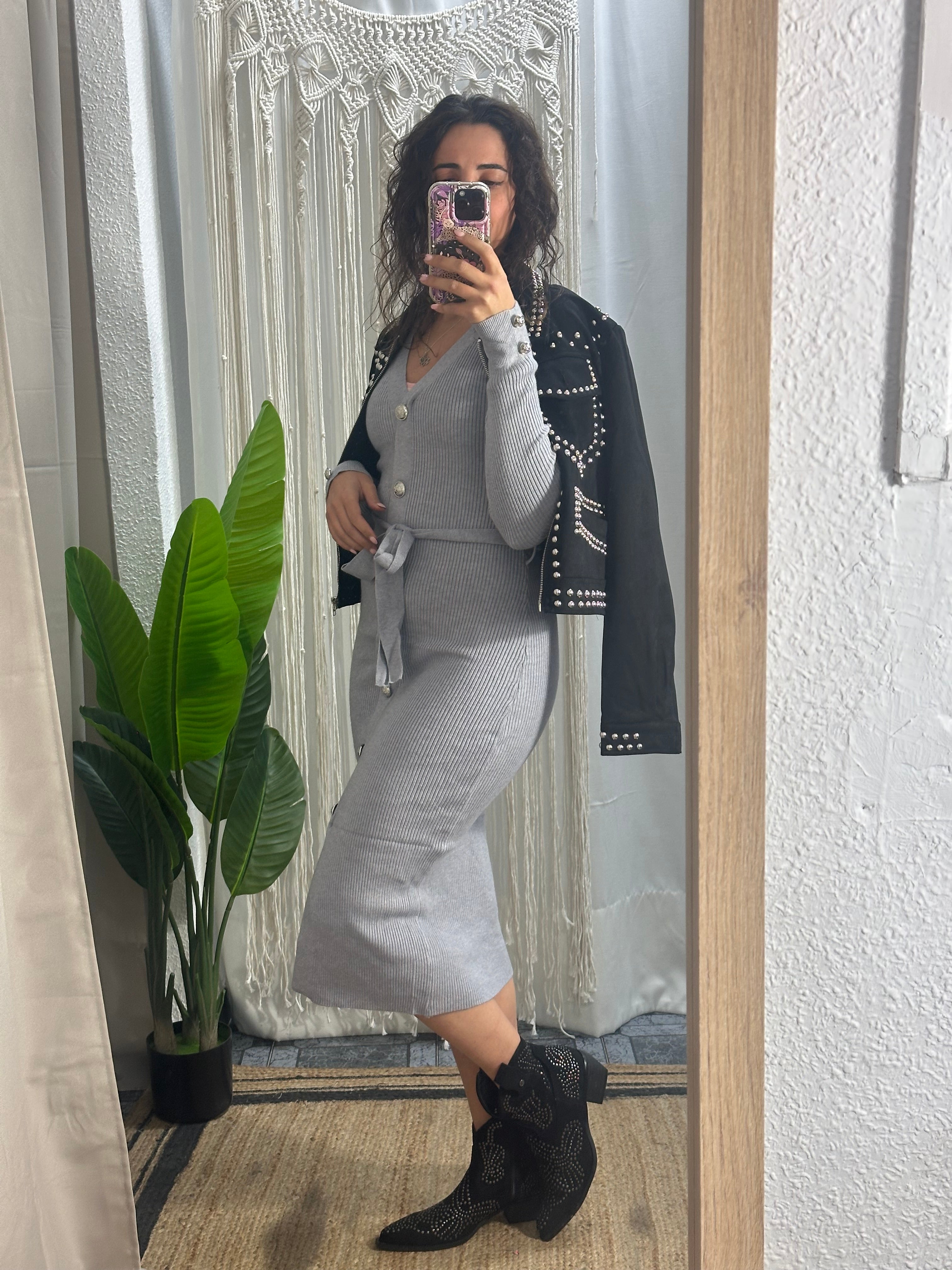 VESTIDO CANALÉ BOTONES