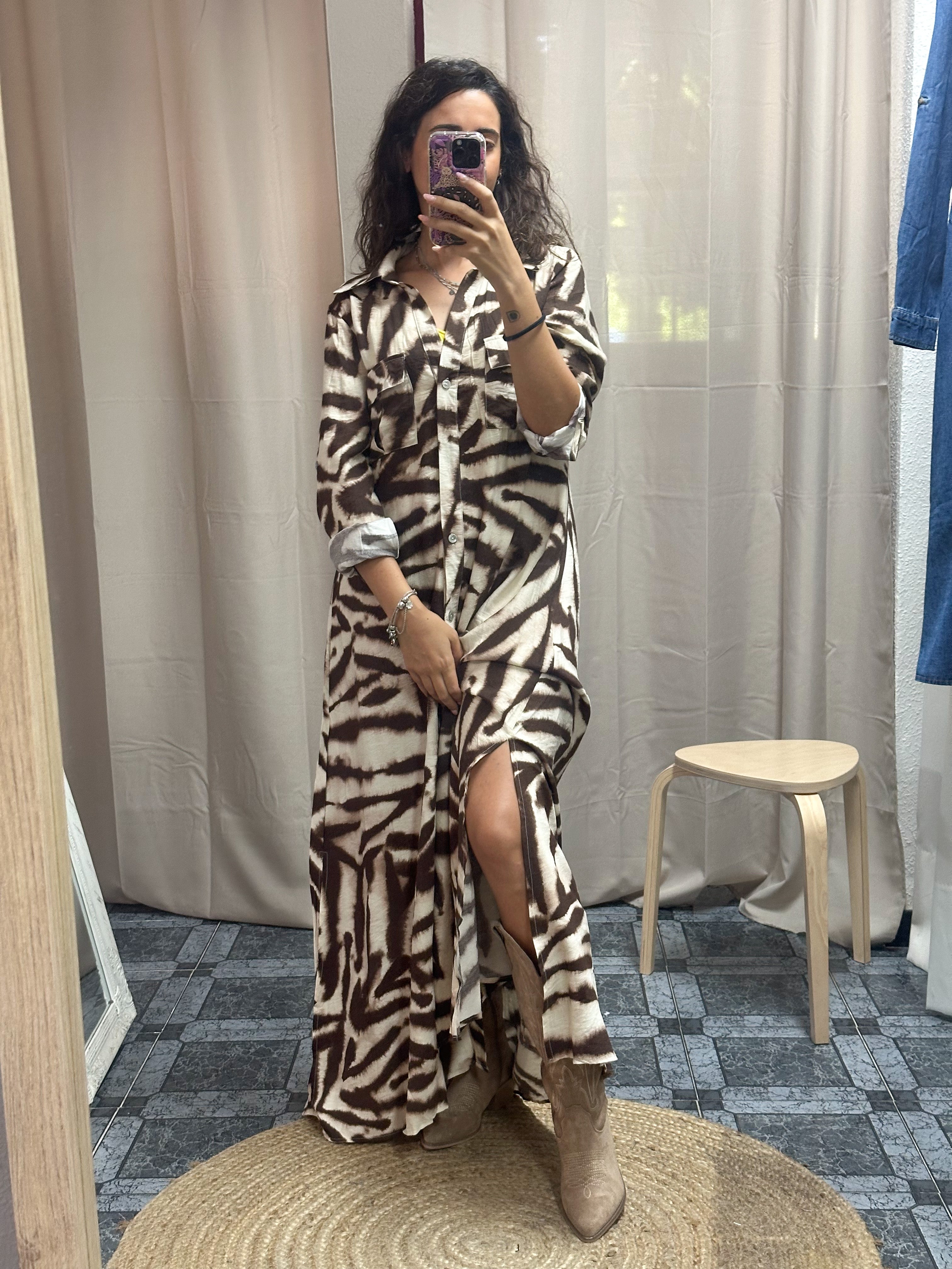VESTIDO ZEBRA FLUIDO