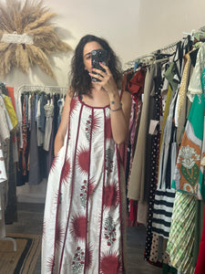 Vestido soles Burdeos