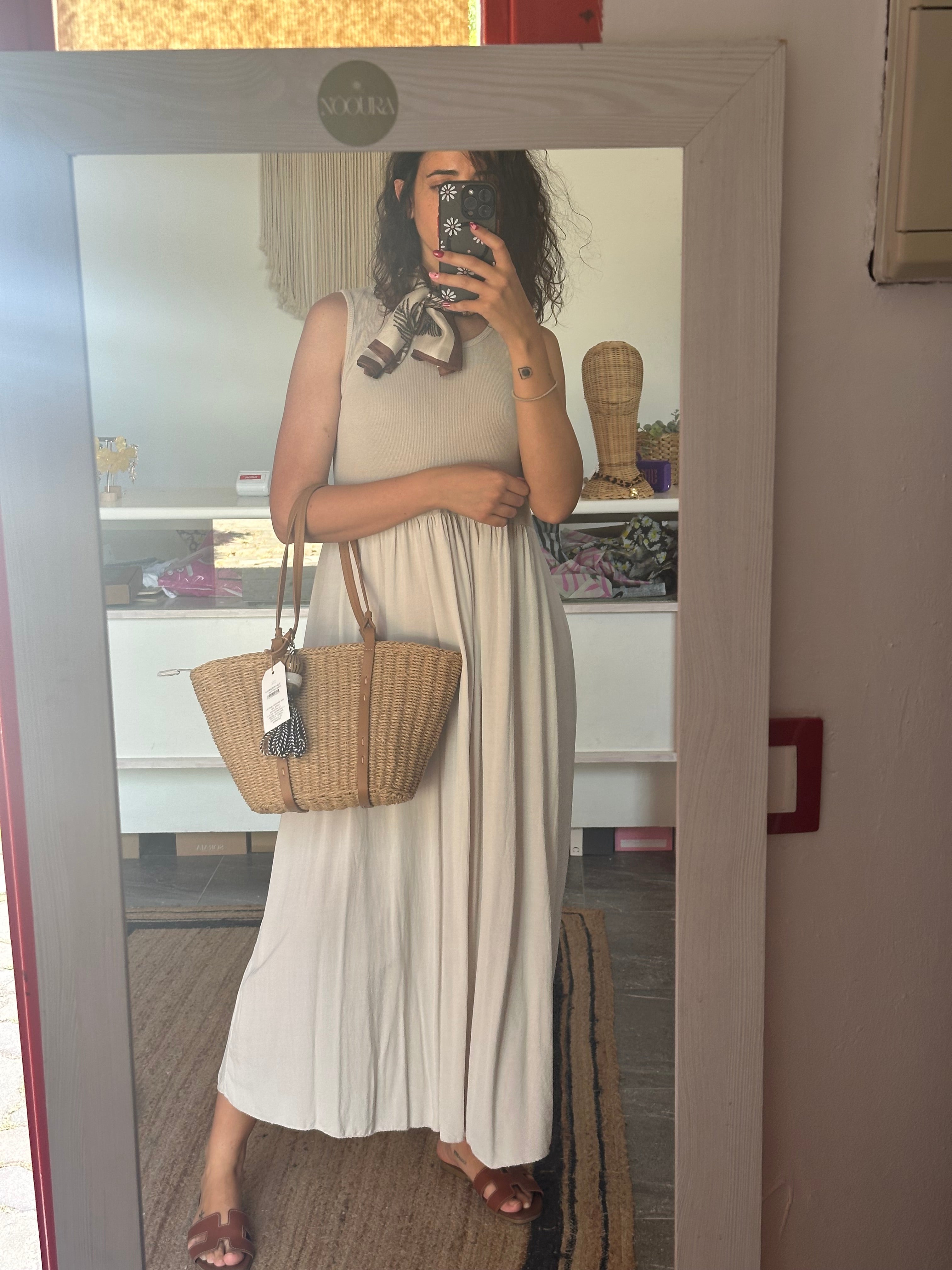 VESTIDO CANALÉ BEIGE