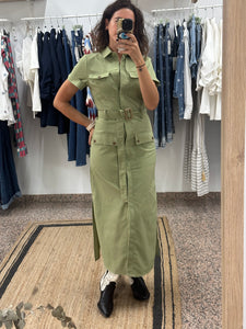 VESTIDO SAFARI VERDE