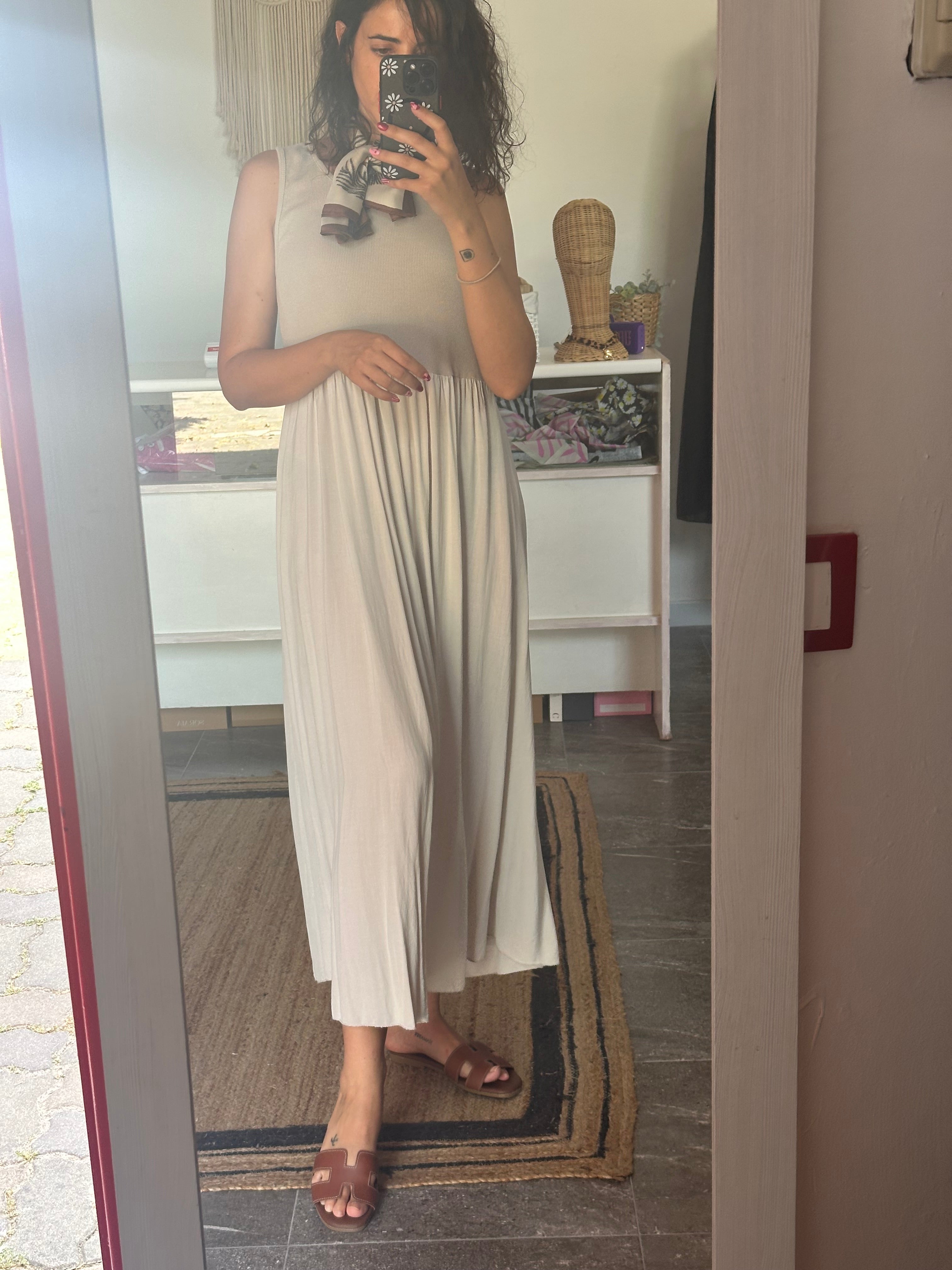 VESTIDO CANALÉ BEIGE