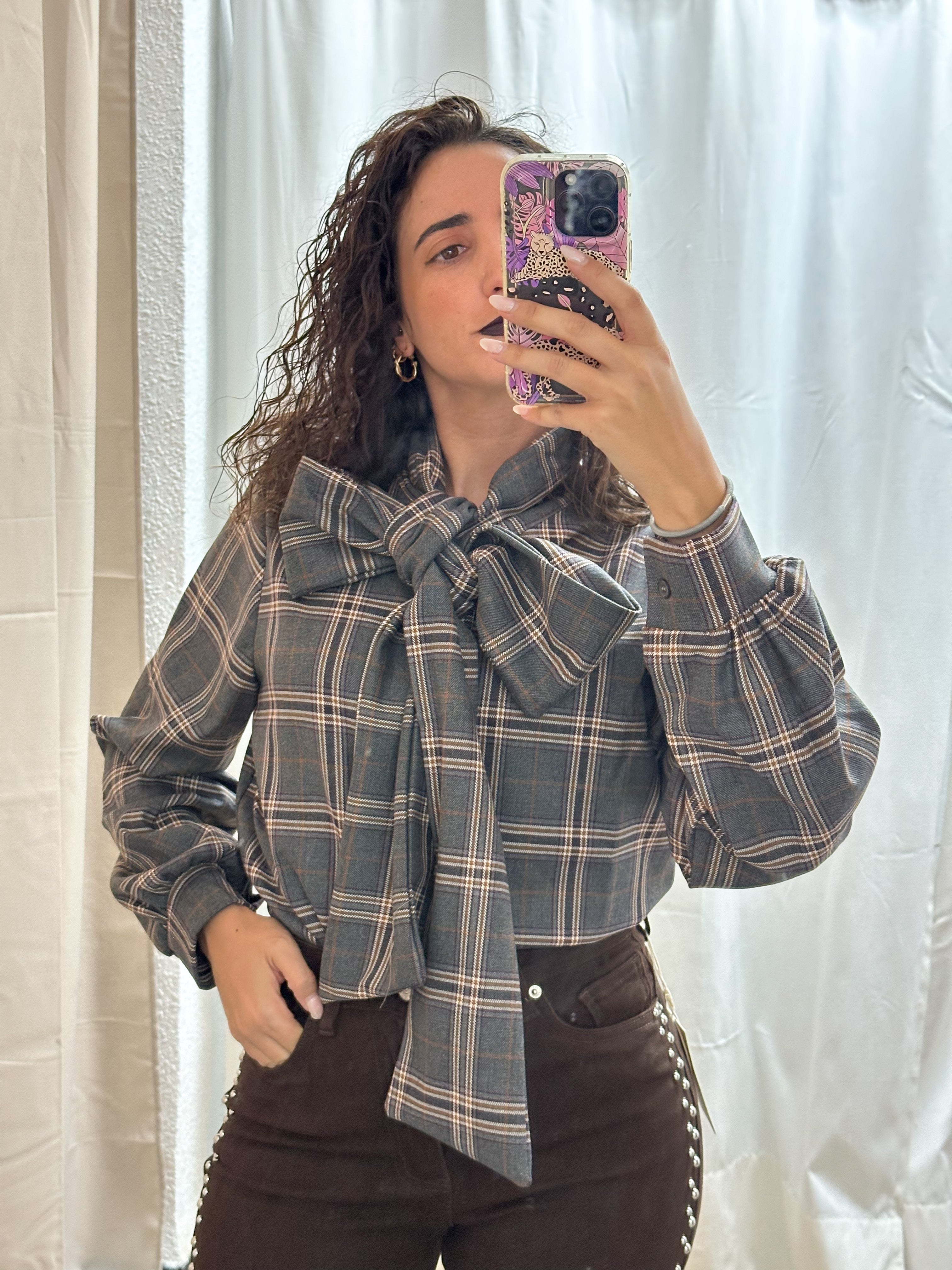 CAMISA LAZO CUADROS