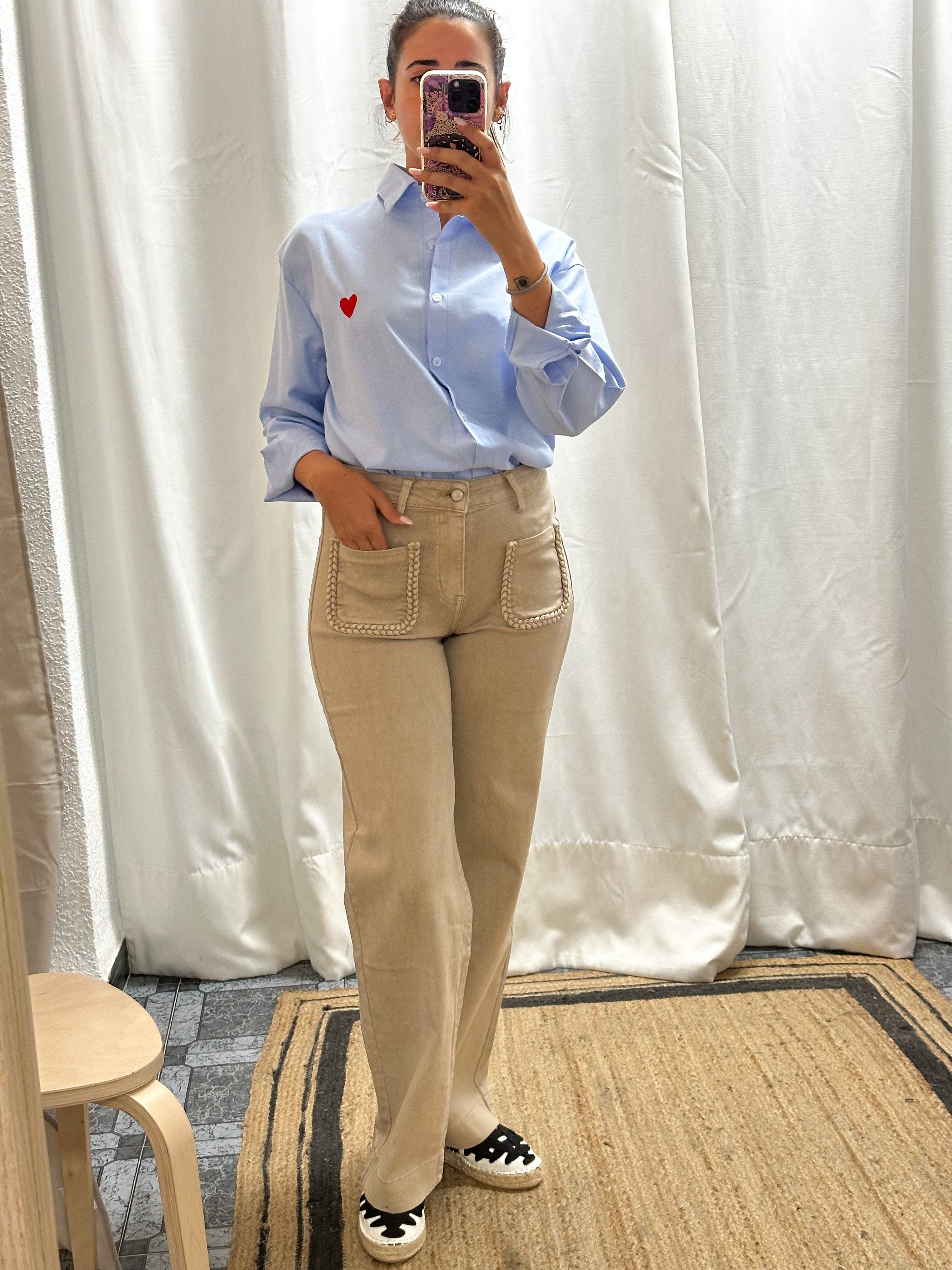 VAQUERO BEIGE TRENZA